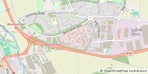 Map of Bury ST. Edmunds, Suffolk