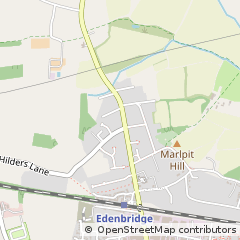 Map of Edenbridge, Kent