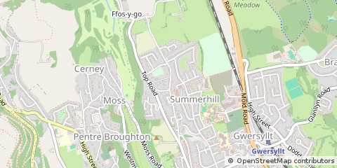 Map of Wrexham