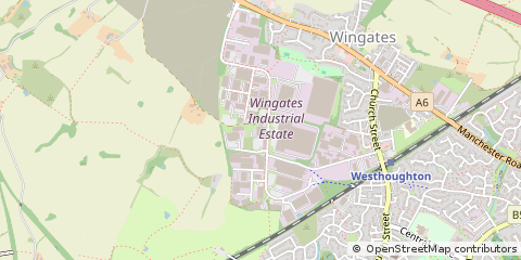 Map of Westhoughton, Bolton