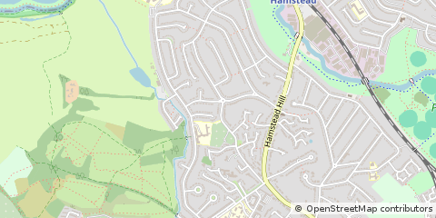 Map of Birmingham, West Midlands