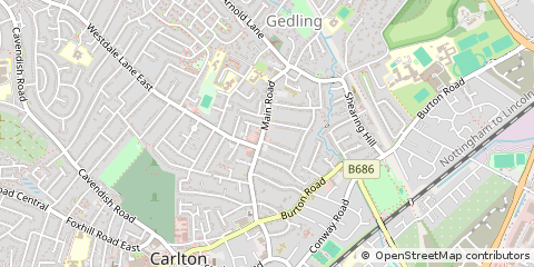 Map of Nottingham