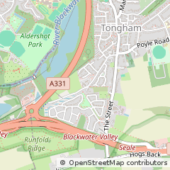 Map of Tongham, West Sussex