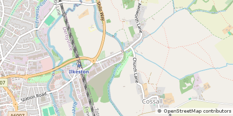 Map of Ilkeston, Derbyshire