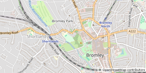 Map of Bromley, Kent