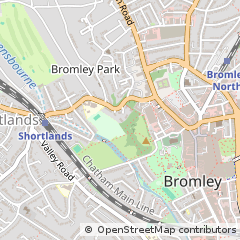 Map of Bromley, Kent