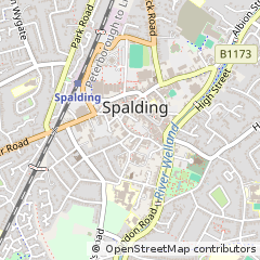 Map of Spalding, Lincolnshire