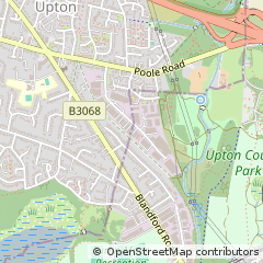Map of Upton Poole, Dorset