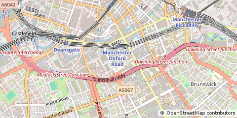 Map of Manchester, Greater Manchester