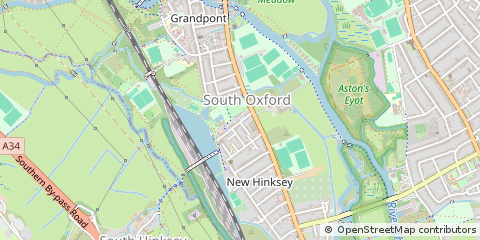 Map of Oxford, Oxfordshire