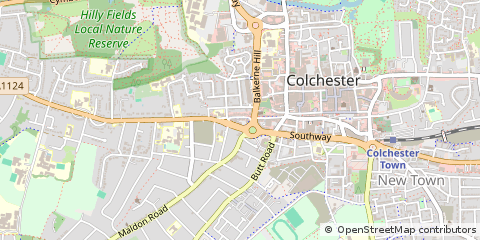Map of Colchester, Essex