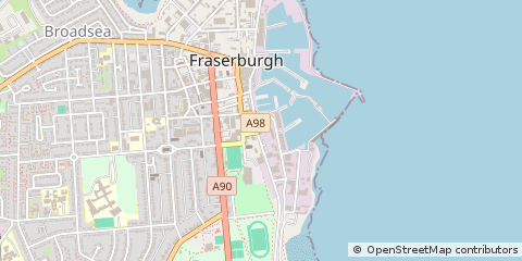 Map of Fraserburgh, Aberdeenshire