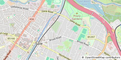 Map of Sale, Cheshire
