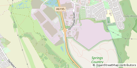 Map of Barnsley, South Yorkshire