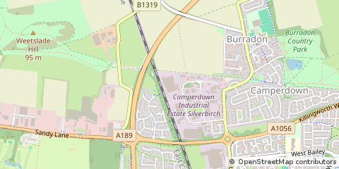 Map of Killingworth, Newcastle Upon Tyne
