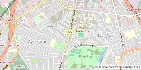 Map of Middlesbrough