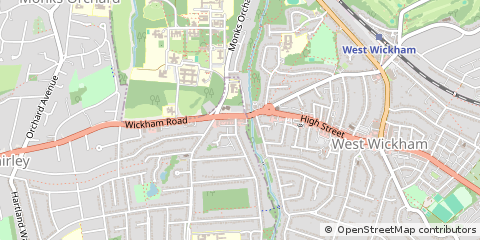 Map of Croydon