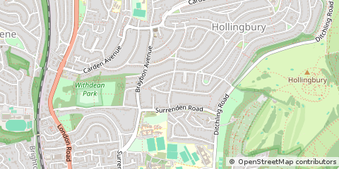 Map of Brighton, East Sussex