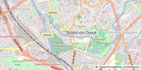 Map of Stoke-on-Trent