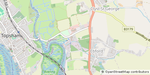 Map of Exeter, Devon