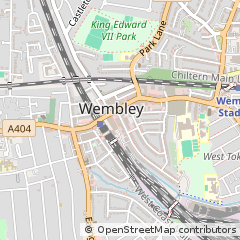 Map of Wembley, Middlesex