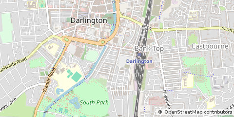 Map of Darlington