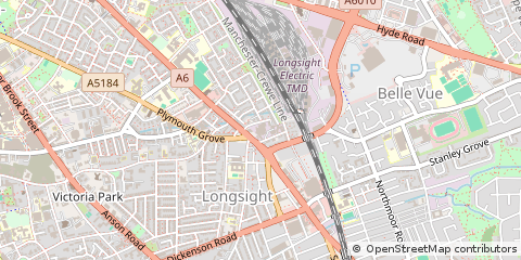 Map of Manchester, Lancashire