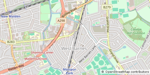 Map of NEW Malden