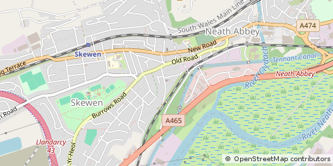 Map of Swansea, Neath Port Talbot