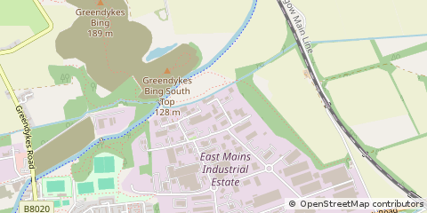 Map of Broxburn, West Lothian