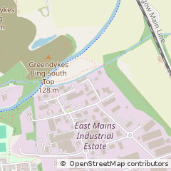 Map of Broxburn, West Lothian