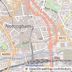 Map of Nottingham, Nottinghamshire