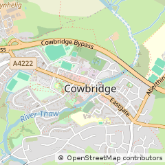 Map of Cowbridge, Vale of Glamorgan