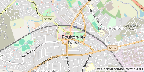 Map of Poulton-LE-Fylde