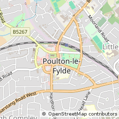 Map of Poulton-LE-Fylde