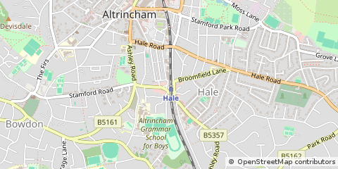 Map of Altrincham