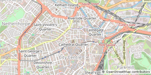 Map of Sheffield