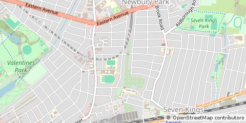 Map of Ilford, Essex