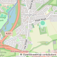 Map of Tongham Farnham, Surrey