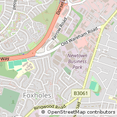 Map of Poole, Dorset