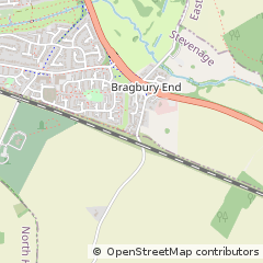 Map of Stevenage, Hertfordshire