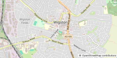 Map of Wigston