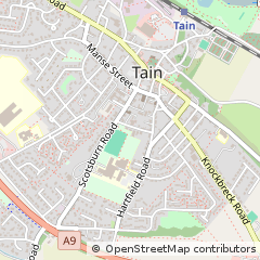 Map of Tain, Highland