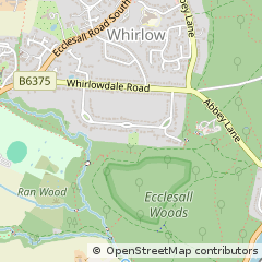 Map of Sheffield, W Yorks