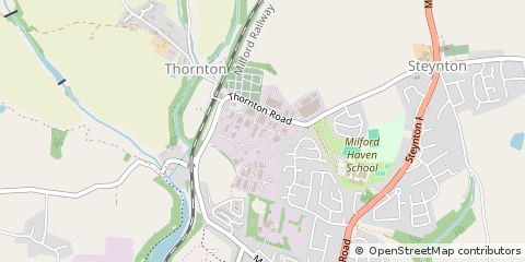 Map of Milford Haven, Pembs