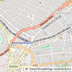 Map of Bournemouth, Dorset