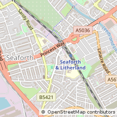Map of Liverpool, Merseyside