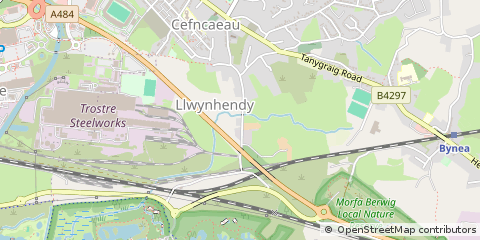 Map of Carmarthenshire