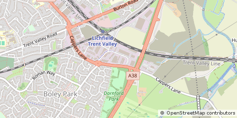 Map of Lichfield