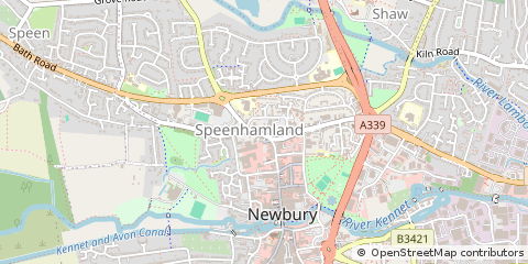 Map of Newbury, Berkshire
